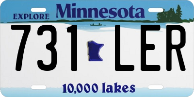 MN license plate 731LER