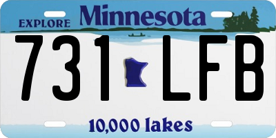 MN license plate 731LFB