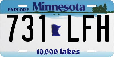 MN license plate 731LFH