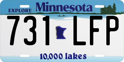 MN license plate 731LFP