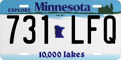 MN license plate 731LFQ