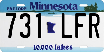 MN license plate 731LFR