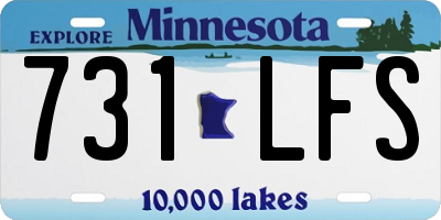 MN license plate 731LFS