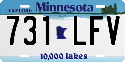 MN license plate 731LFV