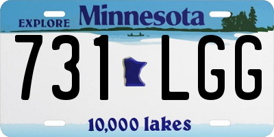 MN license plate 731LGG