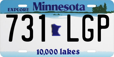 MN license plate 731LGP