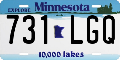 MN license plate 731LGQ