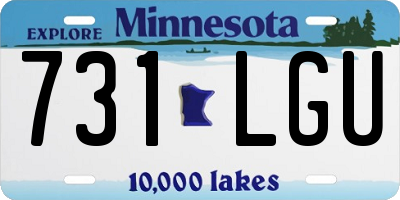 MN license plate 731LGU