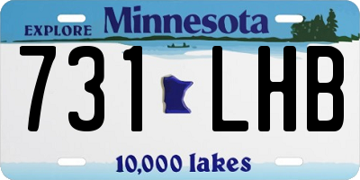 MN license plate 731LHB