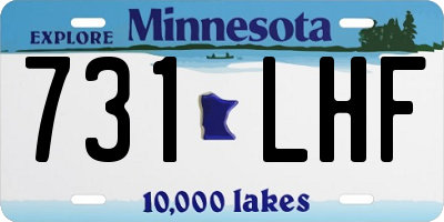 MN license plate 731LHF
