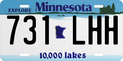 MN license plate 731LHH