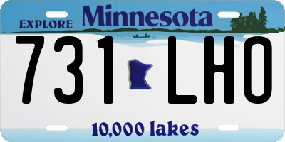 MN license plate 731LHO