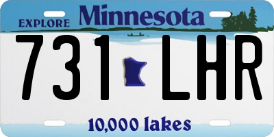 MN license plate 731LHR