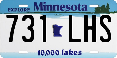 MN license plate 731LHS
