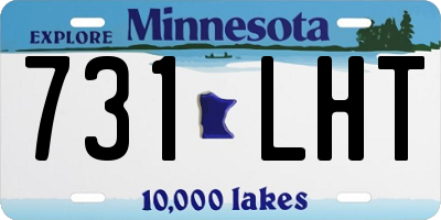 MN license plate 731LHT