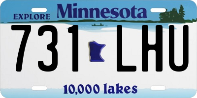 MN license plate 731LHU