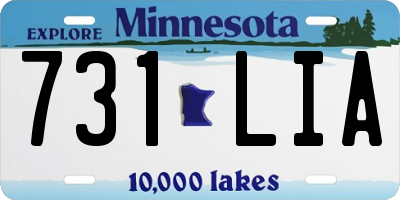 MN license plate 731LIA