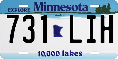 MN license plate 731LIH