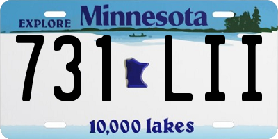 MN license plate 731LII