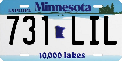 MN license plate 731LIL