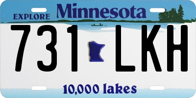 MN license plate 731LKH