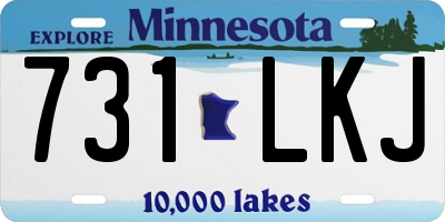 MN license plate 731LKJ