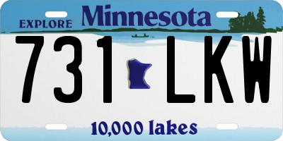 MN license plate 731LKW