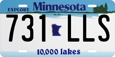 MN license plate 731LLS