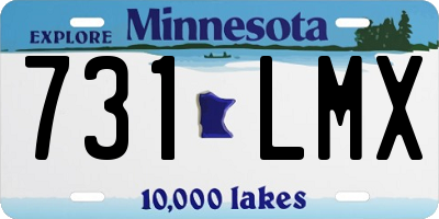 MN license plate 731LMX