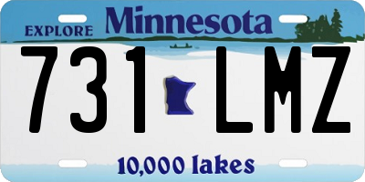 MN license plate 731LMZ