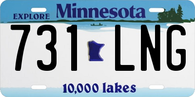 MN license plate 731LNG