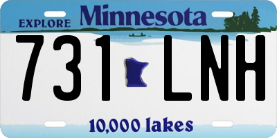 MN license plate 731LNH