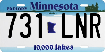 MN license plate 731LNR