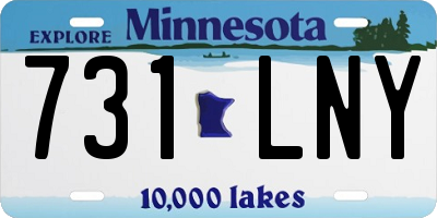 MN license plate 731LNY