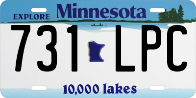 MN license plate 731LPC