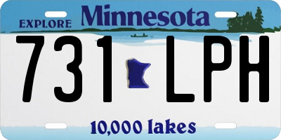 MN license plate 731LPH