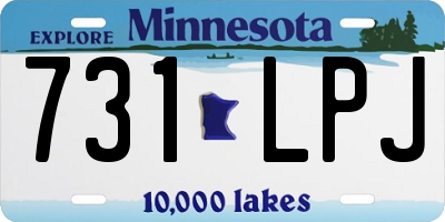 MN license plate 731LPJ