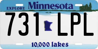 MN license plate 731LPL