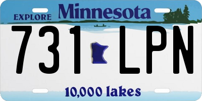 MN license plate 731LPN
