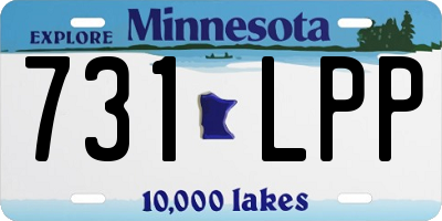 MN license plate 731LPP