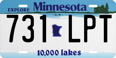 MN license plate 731LPT