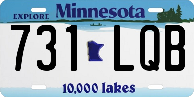 MN license plate 731LQB
