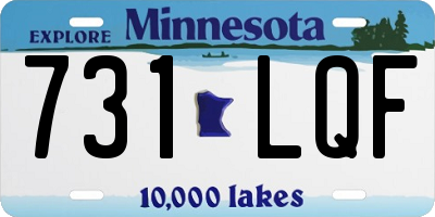 MN license plate 731LQF