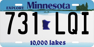 MN license plate 731LQI
