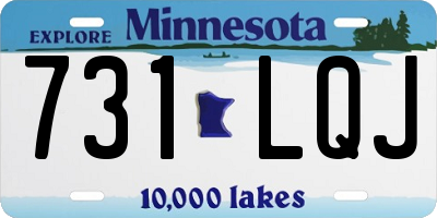 MN license plate 731LQJ