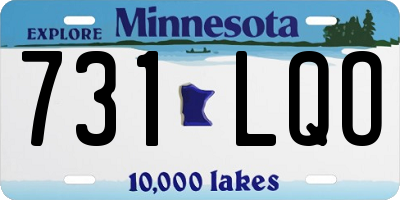 MN license plate 731LQO