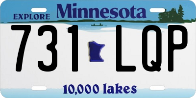 MN license plate 731LQP