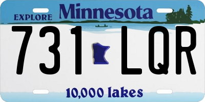 MN license plate 731LQR