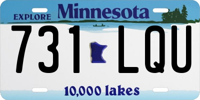 MN license plate 731LQU