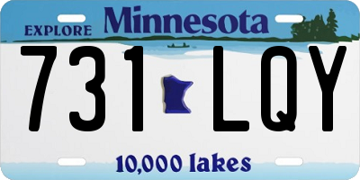 MN license plate 731LQY
